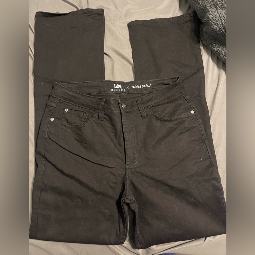 Lee Midrise Bootcut Black Jeans 12L LIKE NEW
